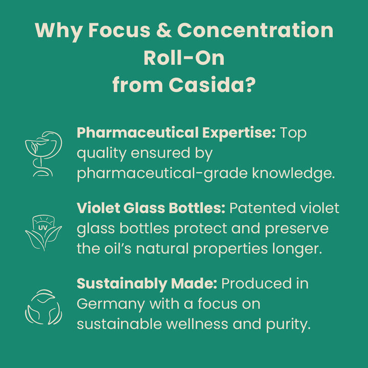 why Concentration and Focus roll on blend Casida