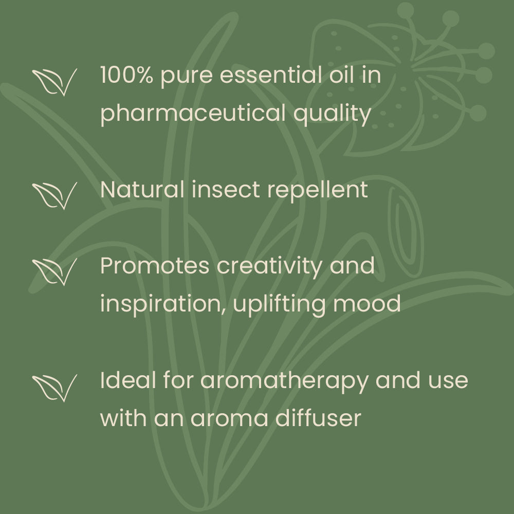 citronella oil Casida properties and benefits