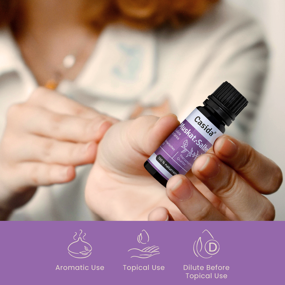 clary sage oil Casida application methods