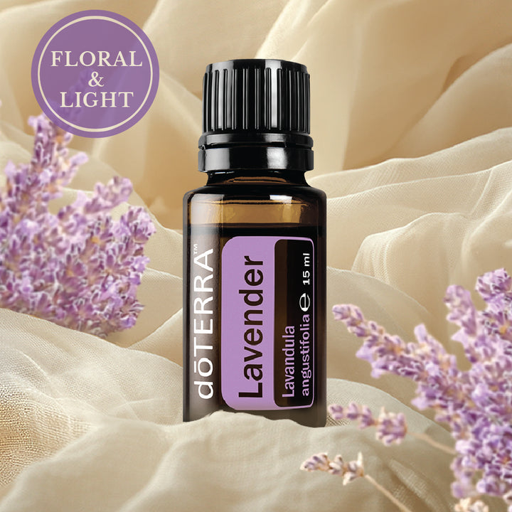 EN lavender oil doTerra - lifestyle image aromatic profile