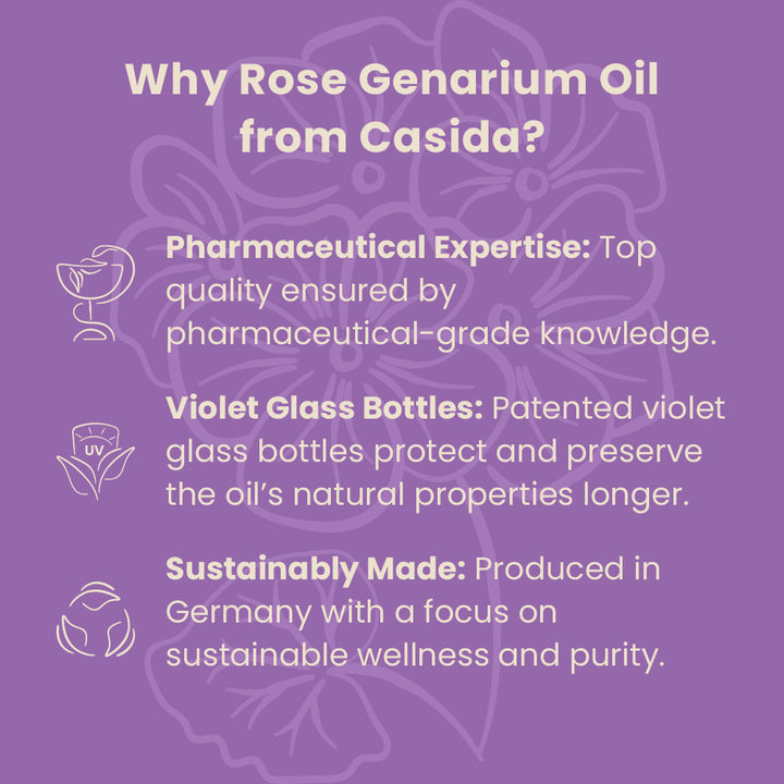 why rose geranium oil Casida