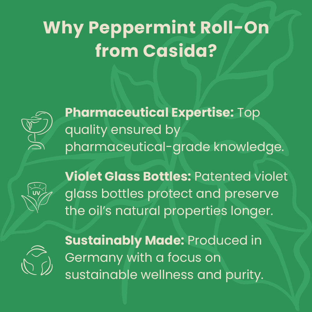 why Peppermint roll on Casida