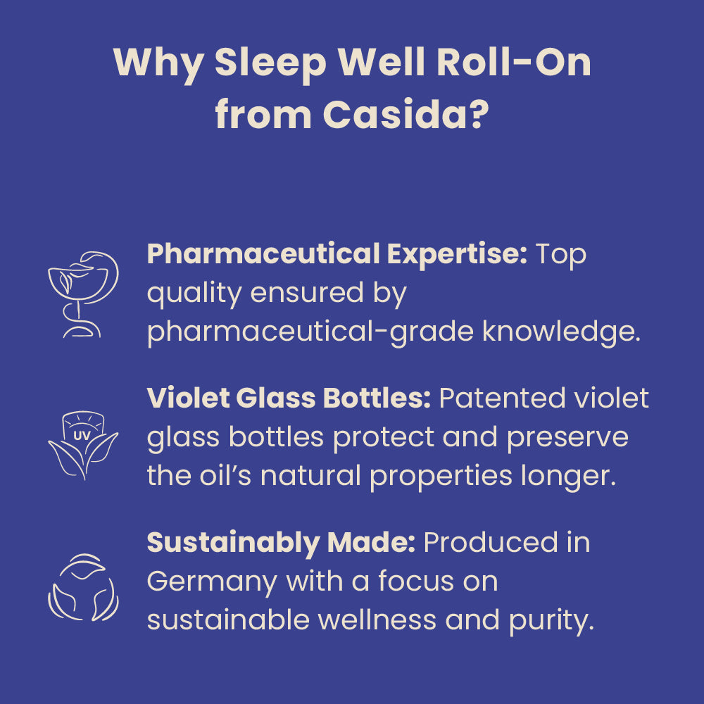 why Sleep Well blend roll on Casida