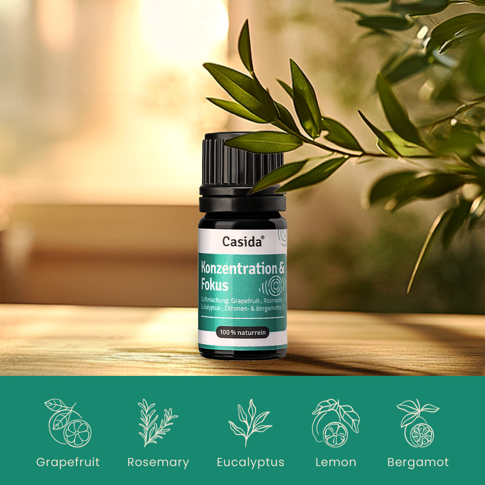 concentration and focus blend Casida plant composition